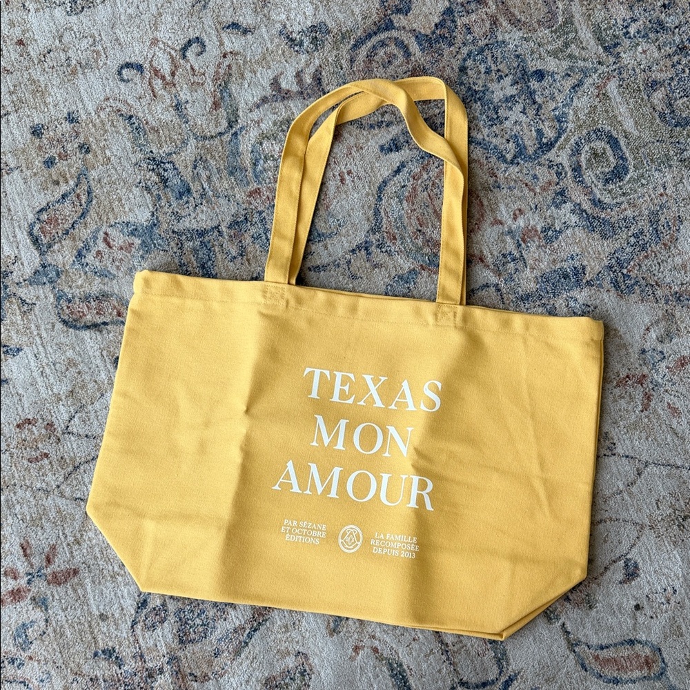 Sézane Texas Yellow Tote Bag NWT